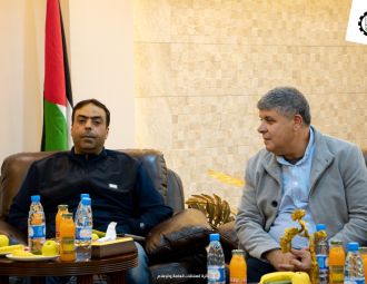 رئيس جامعة بوليتكنك فلسطين يستقبل وفداً من أم الفحم وعل…