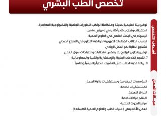 نشرات البرامج الأكاديمية لكلية الطب وعلوم الصحة
